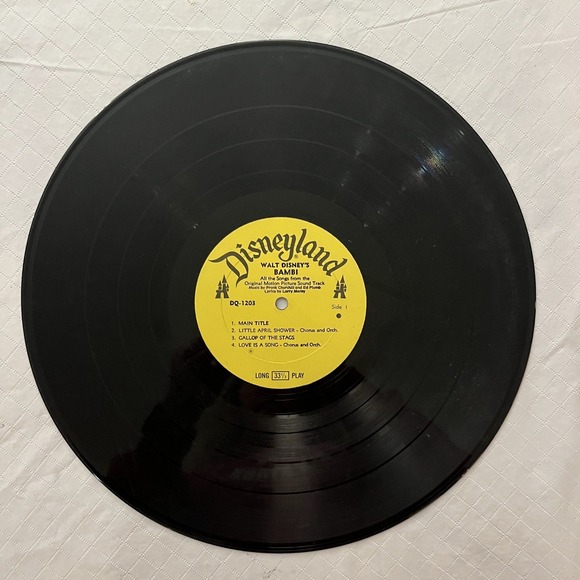 Walt Disney Bambi Original Motion Picture Soundtrack Record Disneyland DL 1203 - Picture 3 of 4